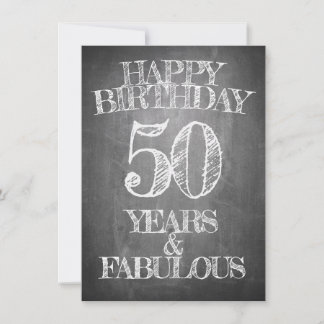 Alles Gute zum Geburtstag - 50 Jahre & vorzüglich