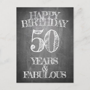 Alles Gute zum Geburtstag - 50 Jahre & vorzüglich Feiertagspostkarte