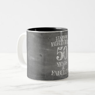 Alles Gute zum Geburtstag - 50 Jahre & vorzüglich Zweifarbige Tasse