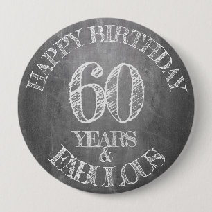 Alles Gute zum Geburtstag - 60 Jahre & Fabelhaft i Button