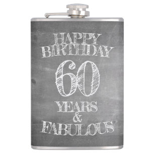 Alles Gute zum Geburtstag - 60 Jahre & Fabelhaft i Flachmann