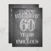 Alles Gute zum Geburtstag - 60 Jahre & Fabulous in (Vorne/Hinten)