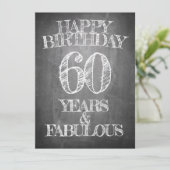 Alles Gute zum Geburtstag - 60 Jahre & Fabulous in (Stehend Vorderseite)