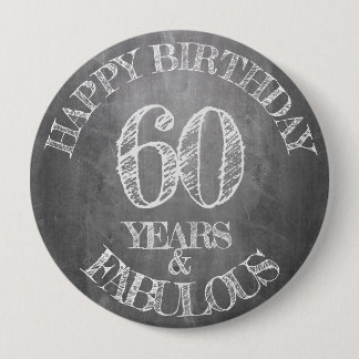 Alles Gute zum Geburtstag - 60 Jahre & Fabulous in Button