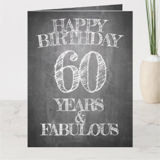 Alles Gute zum Geburtstag - 60 Jahre & Fabulous in Karte
