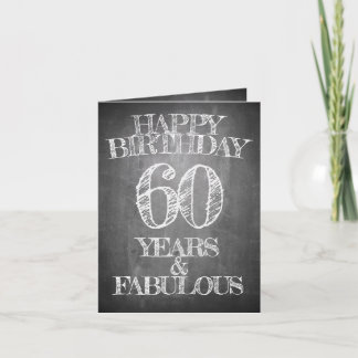 Alles Gute zum Geburtstag - 60 Jahre & Fabulous in Karte