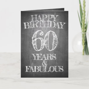 Alles Gute zum Geburtstag - 60 Jahre & Fantastisch Karte