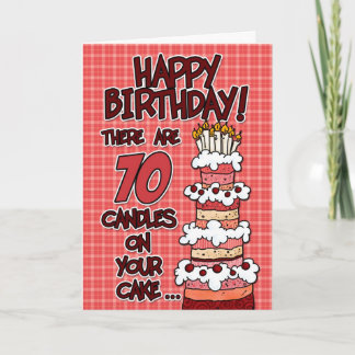 Alles Gute zum Geburtstag - 70 Jahre alt Karte