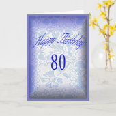 Alles Gute zum Geburtstag 80 Jahre alt Karte (Gelbe Blume)