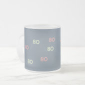Alles Gute zum Geburtstag 80 Mattglastasse (Vorderseite Links)