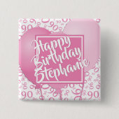 Alles Gute zum Geburtstag - 90. Button (Vorderseite)