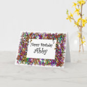 Alles Gute zum Geburtstag Abby Karte (Gelbe Blume)