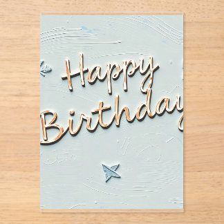 Alles Gute zum Geburtstag Acryleinladungen