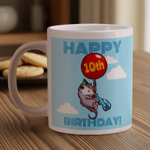 Alles Gute zum Geburtstag! Add AGE Opossum & Red B Jumbo-Tasse