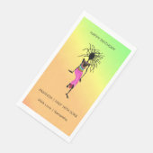 Alles Gute zum Geburtstag, afrikanische Kunsthandw Serviette (Ecke)