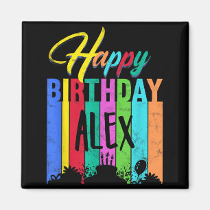 Alles Gute zum Geburtstag Alex Personalisierter Na Magnet