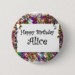 Alles Gute zum Geburtstag Alice Button