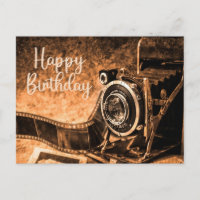 Alles Gute zum Geburtstag alte Vintage-Filmkamera