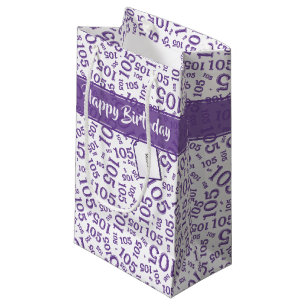 Alles Gute zum Geburtstag Alter 105 Nummer Muster  Kleine Geschenktüte