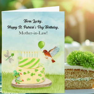 Alles Gute zum Geburtstag am St. Patrick's Day für Karte