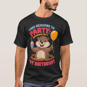 Alles Gute zum Geburtstag am Tag des Murmeltieres  T-Shirt