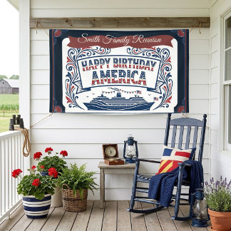 Alles Gute zum Geburtstag America Family Union Kre Banner