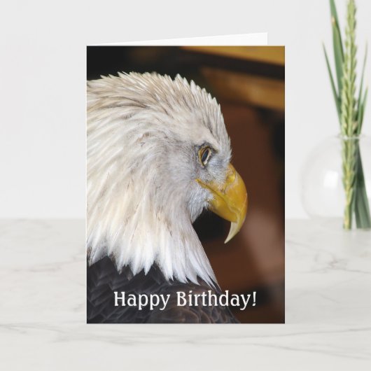 Alles Gute zum Geburtstag! American Bald Eagle Karte (Vorderseite)