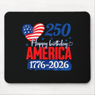 Alles Gute zum Geburtstag Amerika 250 Jahre patrio Mousepad