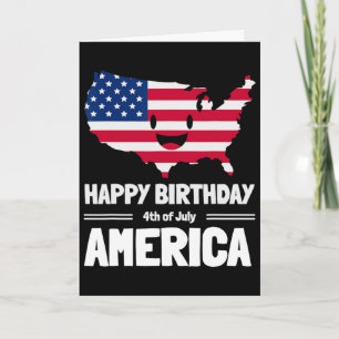 Alles Gute zum Geburtstag Amerika 4. Juli Amerikan Karte