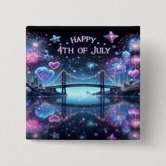 Alles Gute zum Geburtstag Amerika Button (Vorderseite)