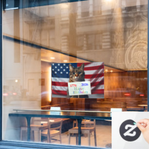 Alles Gute zum Geburtstag Amerika Fensteraufkleber