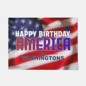 ALLES GUTE ZUM GEBURTSTAG AMERIKA FUßMATTE (Vorderseite)