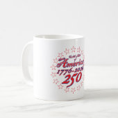 Alles Gute zum Geburtstag Amerika Kaffeetasse (Vorderseite Links)