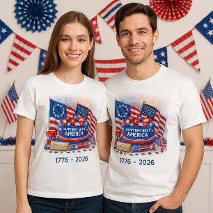 Alles Gute zum Geburtstag Amerika Patriotisches Un T-Shirt