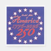 Alles Gute zum Geburtstag Amerika Serviette (Vorderseite)