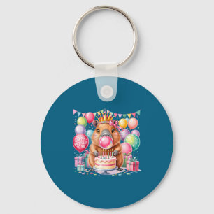Alles Gute zum Geburtstag an die süßen Capybara-Ge Schlüsselanhänger