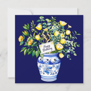 Alles Gute zum Geburtstag an einen Freund & Blumen Feiertagskarte