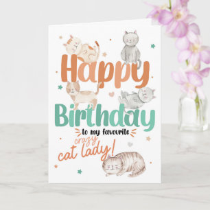 Alles Gute zum Geburtstag an meine Lieblingsverrüc Karte