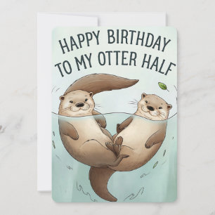 Alles Gute zum Geburtstag an meinen Otter-Halb Lus Einladung
