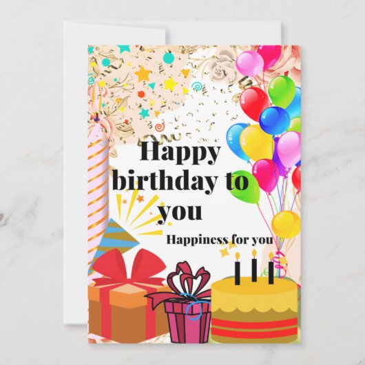 Alles Gute zum Geburtstag Ankündigung (Vorderseite)