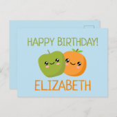 Alles Gute zum Geburtstag, anpassbar Postkarte (Vorne/Hinten)