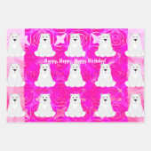 Alles Gute zum Geburtstag! Anpassbarer Name Geschenkpapier Set (Vorderseite 2)