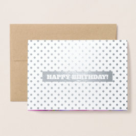 Alles Gute zum Geburtstag. Aquarellblume Luxus Folienkarte