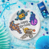Alles Gute zum Geburtstag Astronaut Pappteller (Party)