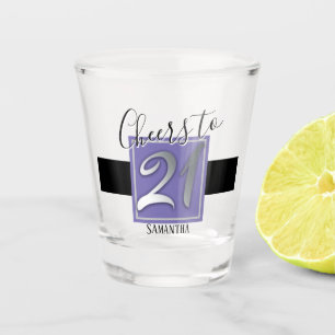 Alles Gute zum Geburtstag auf 21 Shot Glass Schnapsglas