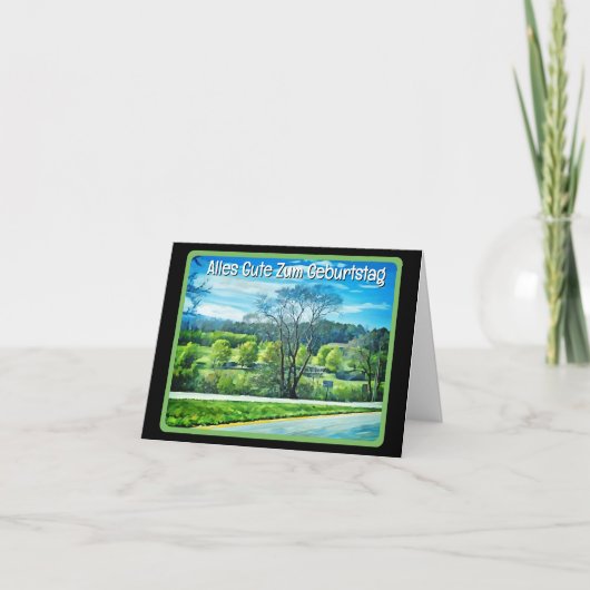 Alles Gute zum Geburtstag auf Deutsch Karte (Vorderseite)