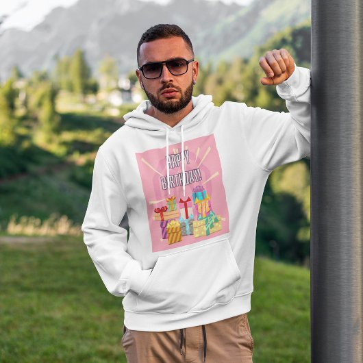 Alles Gute zum Geburtstag auf Pink Hoodie