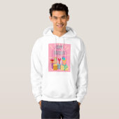 Alles Gute zum Geburtstag auf Pink Hoodie (Vorne ganz)