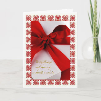 Alles Gute zum Geburtstag auf Polnisch Karte