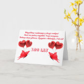 Alles Gute zum Geburtstag auf Polnisch Karte (Gelbe Blume)